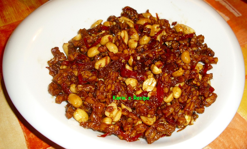 Karin's Recipe Kering Tempe (Sweet & Spicy Deep Fried Tempeh)