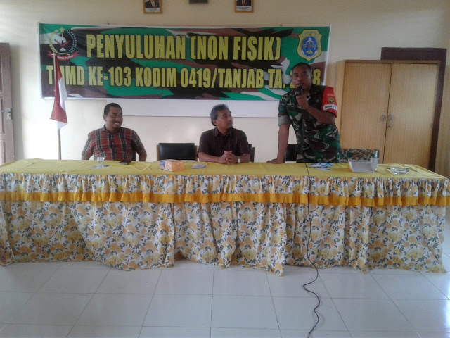 Satgas TMMD 103 Kodim Tanjab Gelar Kegiatan Penyuluhan 3 IMG 20181109 WA0012