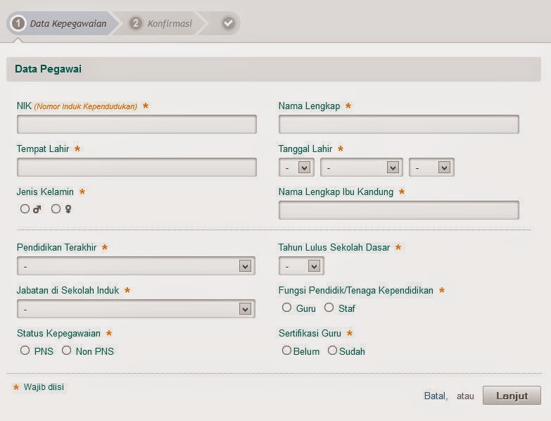 Cara Mudah Dan Cepat Registrasi PegID PTK Baru di