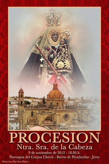 Cartel Salida Procesional 2013 de Nuestra Señora de la Cabeza de Jerez de la Frontera.