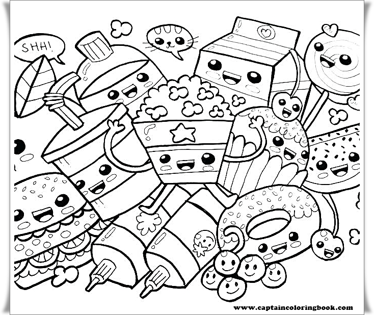 Food Doodles Set Doodle Art Desenhos Do Doodle