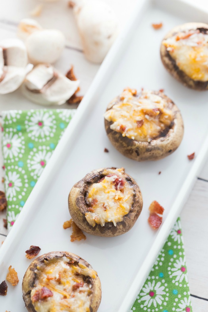 Mama Loves Food! Cheesy Bacon Stuffed Mushrooms Recipe How to make