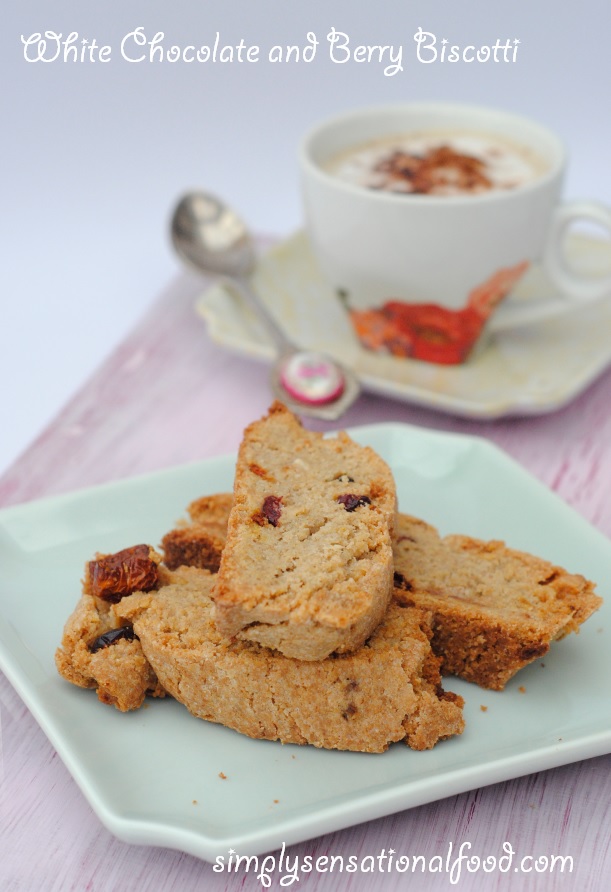 White Chocolate and Berry Biscotti with Buckwheat Flour. simply.food