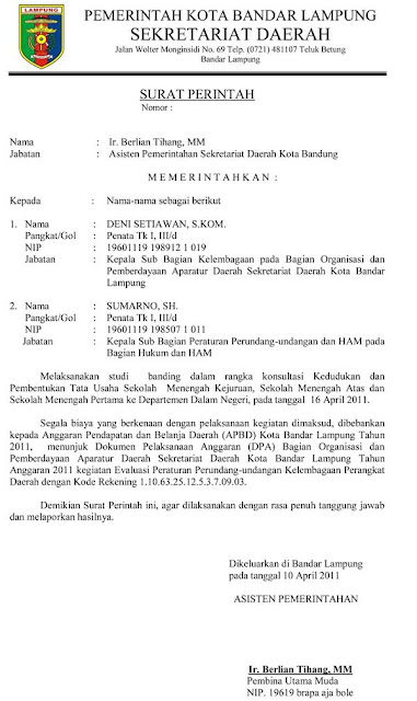 Contoh Surat Undangan Resmi Sekolah Dinas Perusahaan 