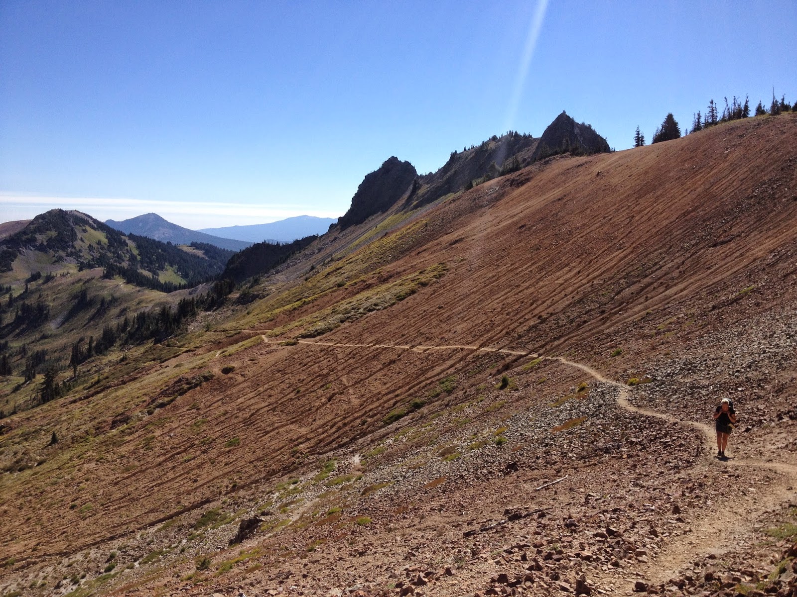 Explore Your World: Sept. 14: Elk pass to Goat Rocks. 19 miles.
