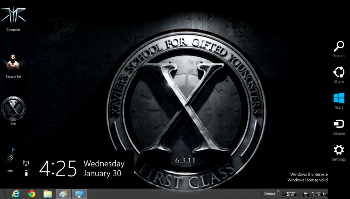 X Men The Wolverine Theme For Windows 8  Ouo Themes