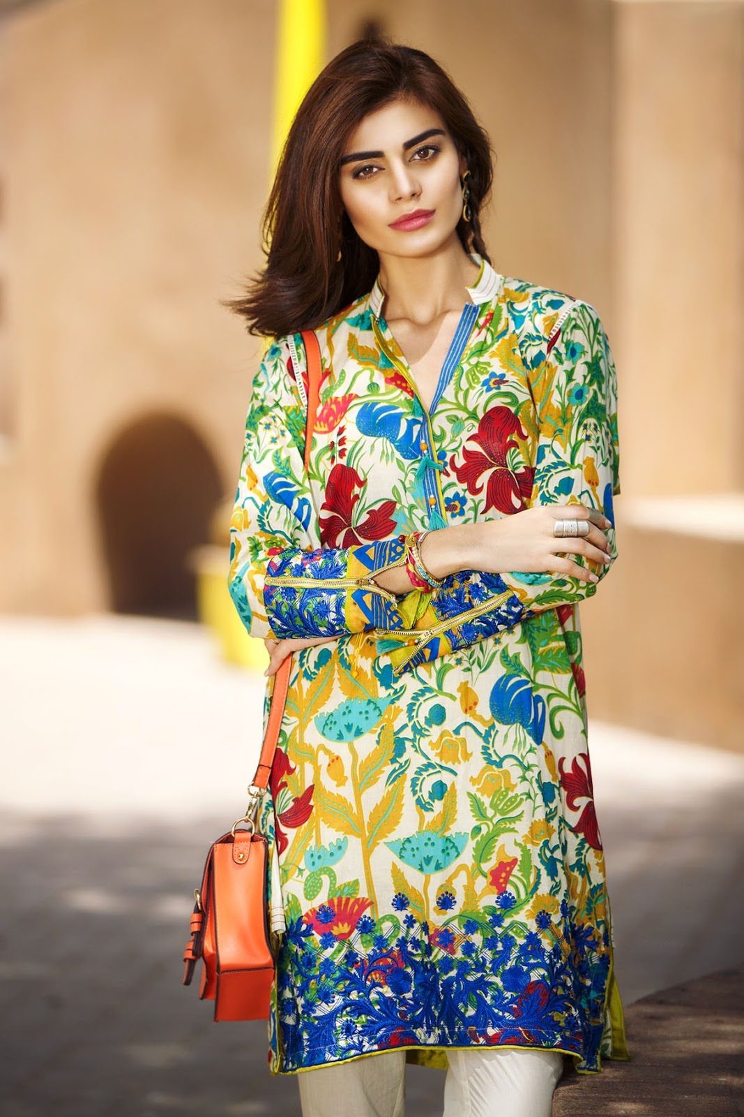 Khaadi 2 PIECE UNSTITCHED Lawn Collection 2016 I16502A GREEN