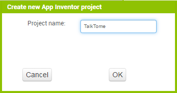 AppInventor new project