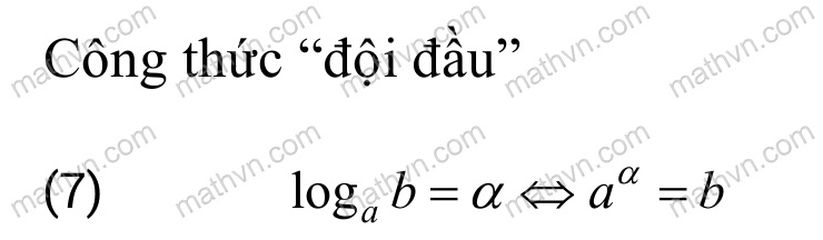 Cách học thuộc công thức lôgarit nhanh nhất - Toán Học Việt Nam