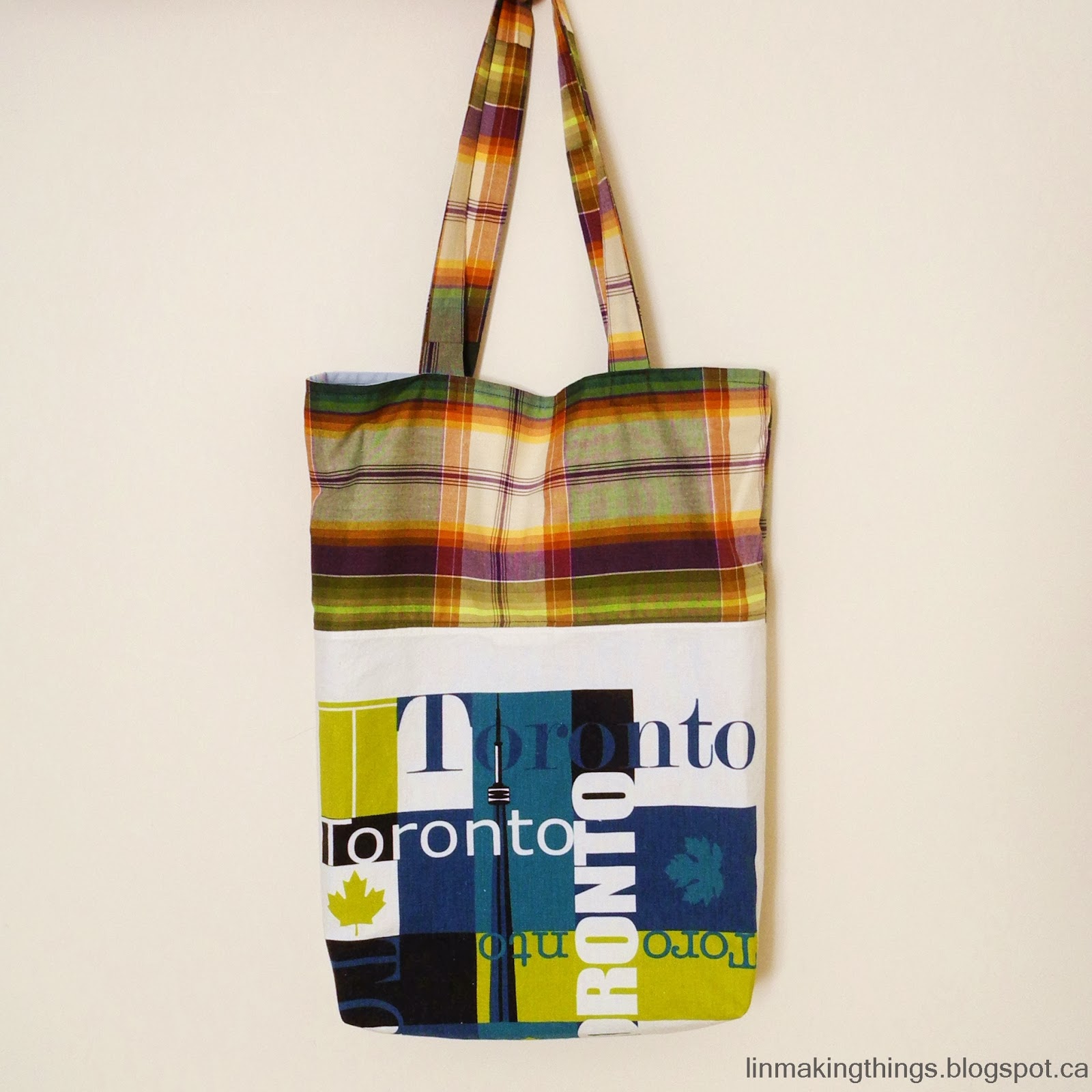 Lin Making Things Tea towel jumbo tote bag 100 repurposed materials!