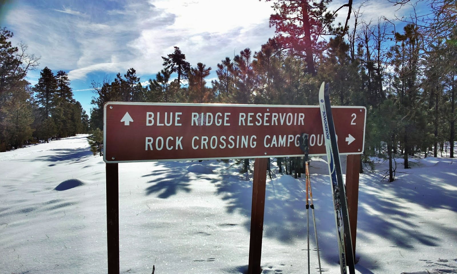 Where the Streets Have No Name: Skiing into Blue Ridge Reservoir