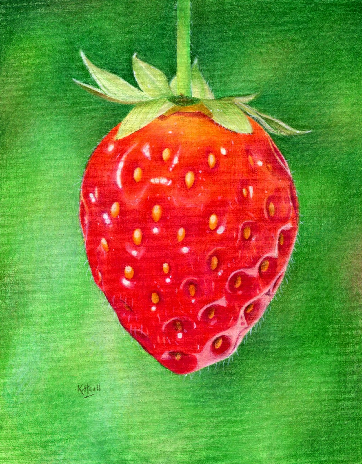 Karen Hull Art Perfect Picking Mini Tutorial working with Inktense