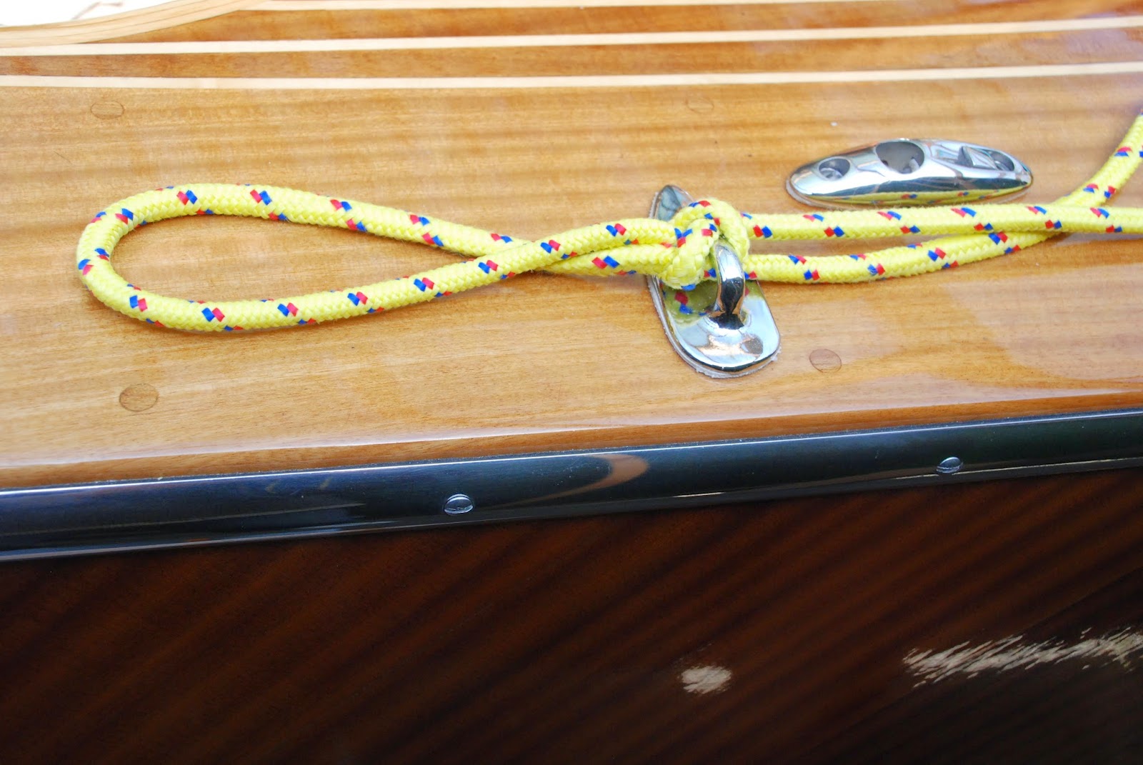 my wooden speed boat build Painter line