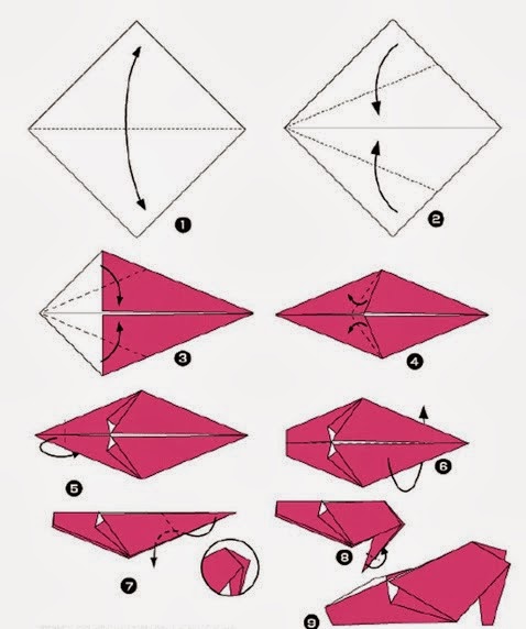 Cara Membuat Origami  Sepatu dari  Kertas