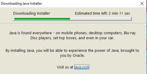 تثبيت برنامج الجافا لتشغيل برنامج تشارلز 