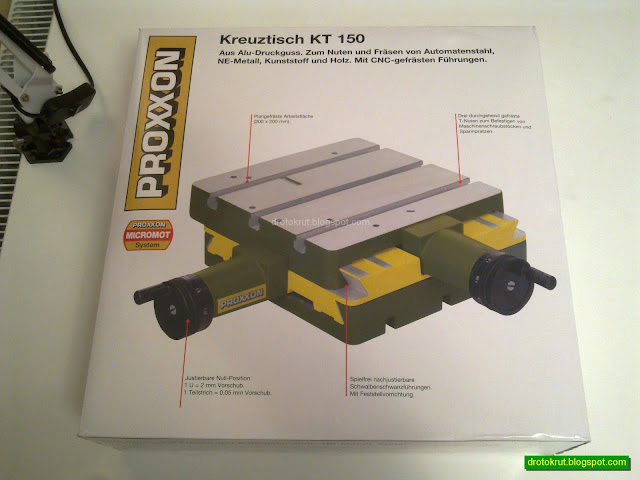Координатный стол KT 150 Proxxon 20150 в упаковке