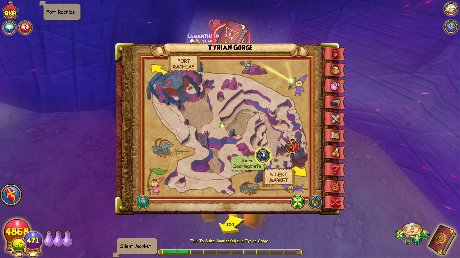 Valerian's School for Wayward Wizards Khrycket Locations win Wizard101