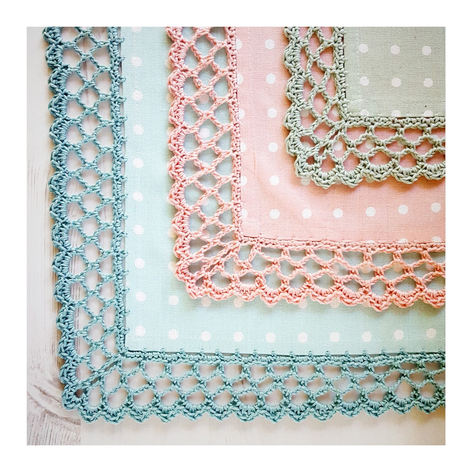 Crochet Tea Party Tea Towel Edging