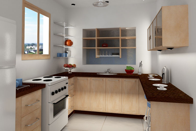 Contoh Gambar Desain Interior Dapur Minimalis | Desain Rumah Sederhana ...