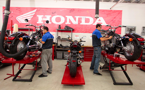 Honda bike service centre