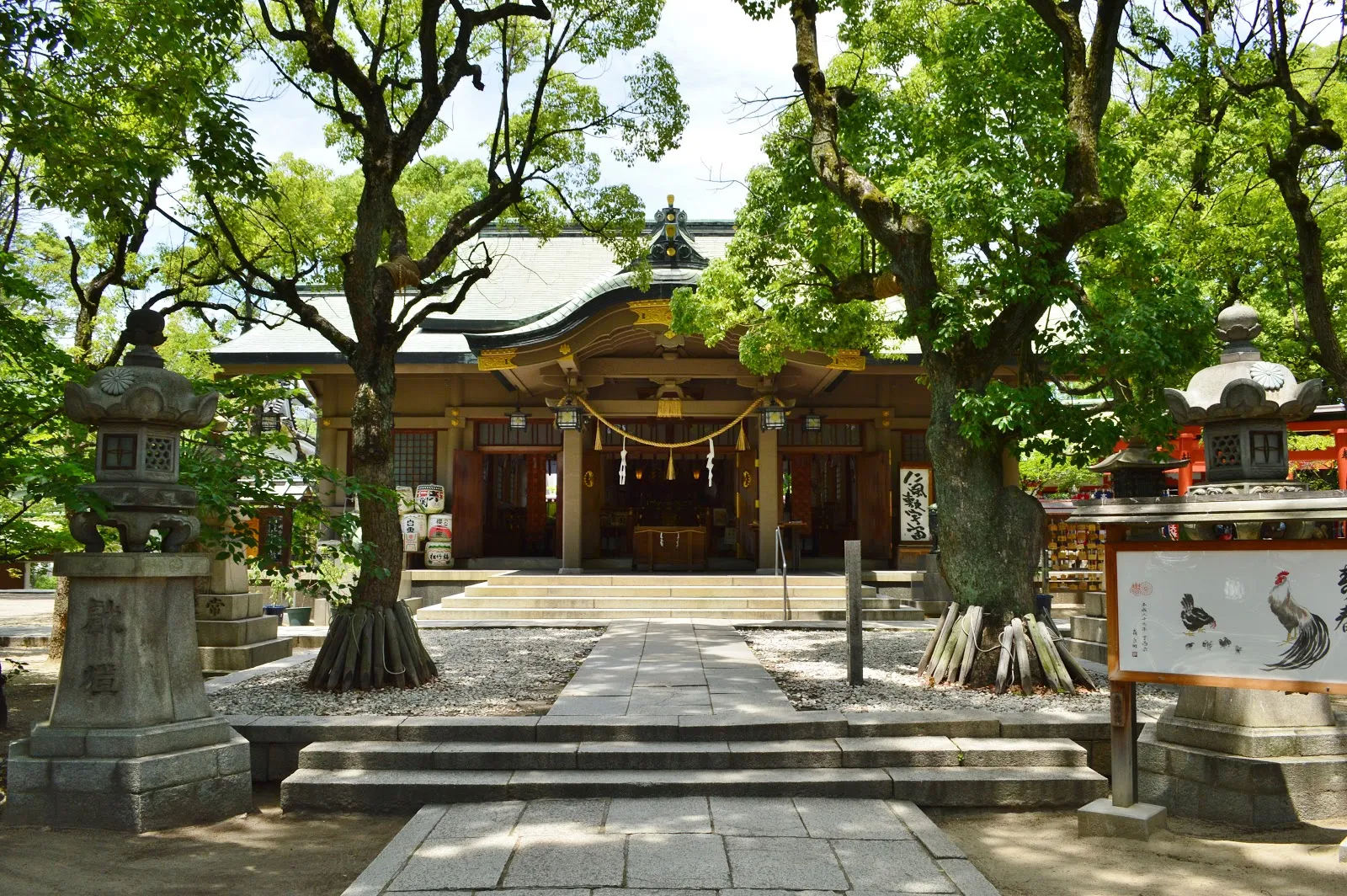 高津宮の拝殿