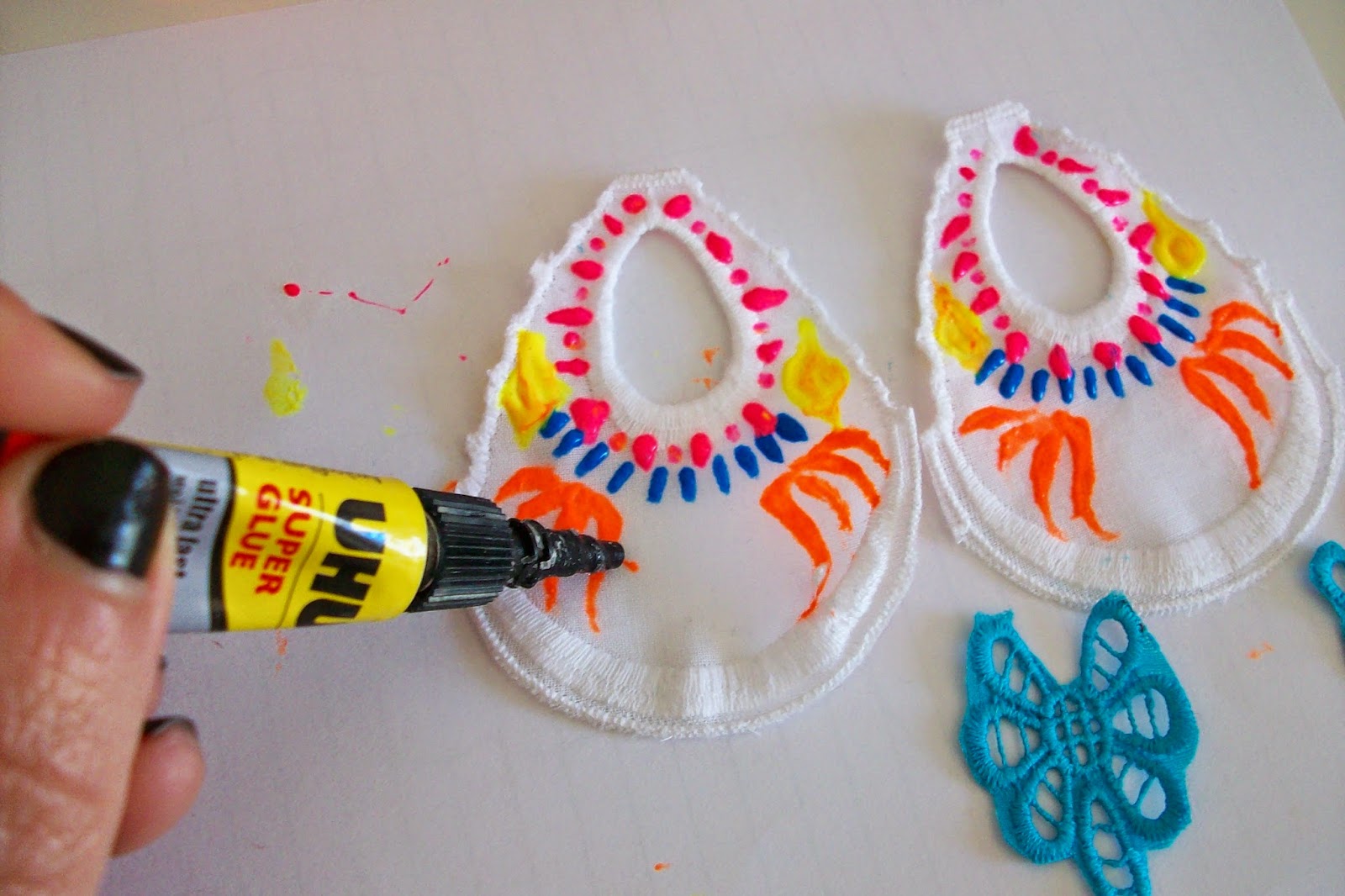 Tailor Spy DIY Boho lace earrings!