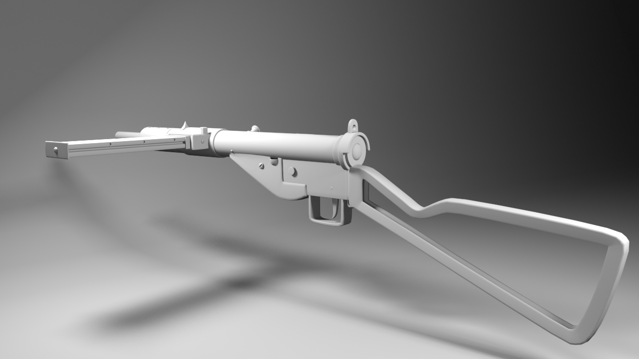 jackson.miller | art.feed: Modeling Monday #3 | 7.27.14 | Sten Gun Mk. II