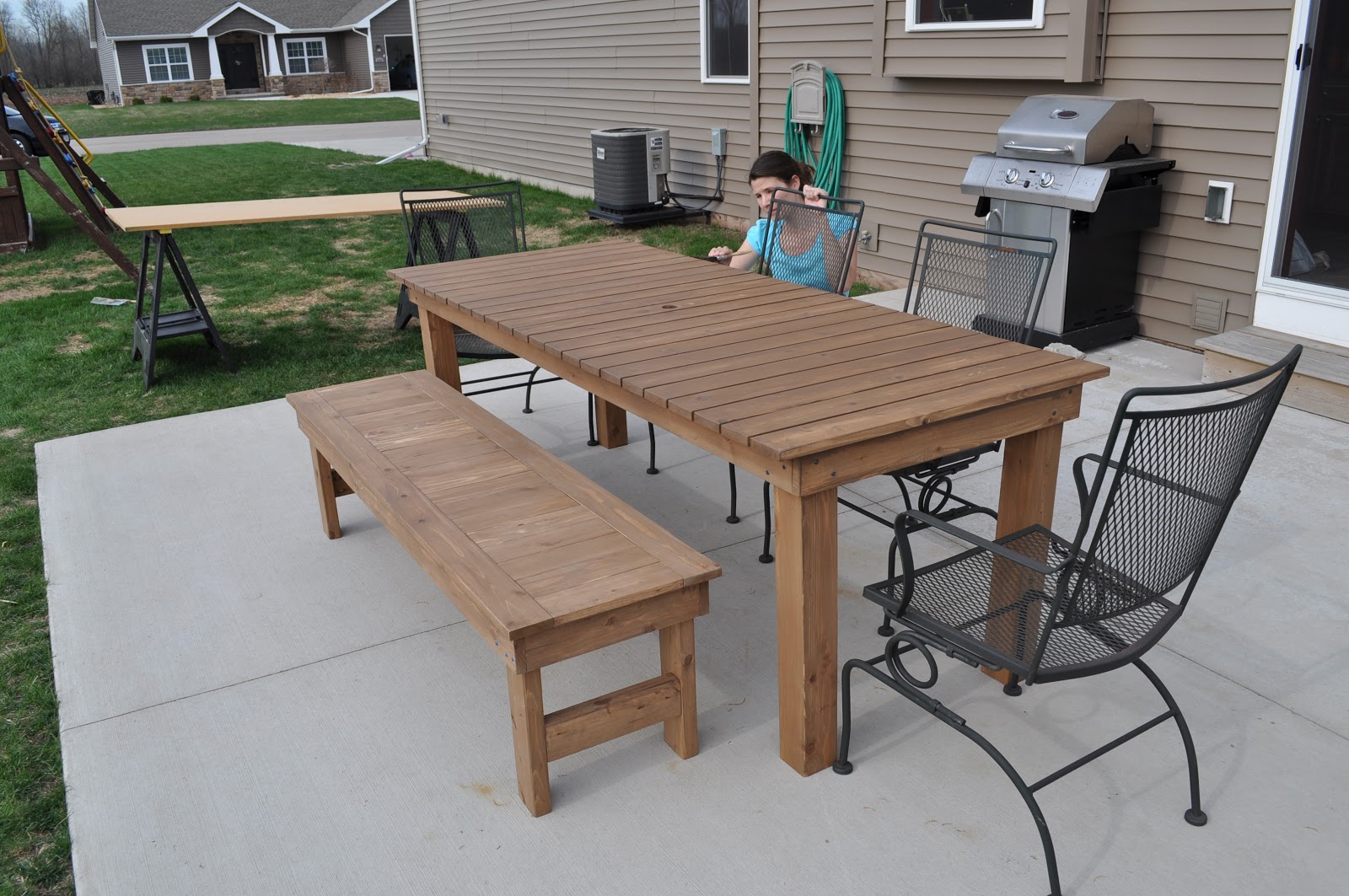the colored door: Patio Bench