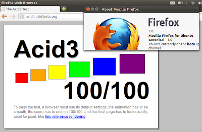 Firefox 7 Beta Firefox 7 Beta Arrives in Ubuntu 11.10, Scores a Perfect 100/100 in Acid3 Test