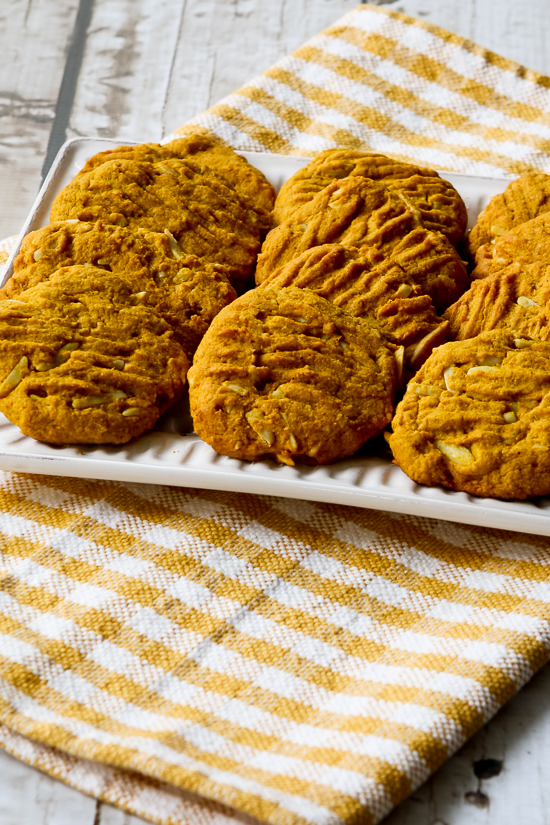 Kalyn's Kitchen® LowSugar and Whole Wheat Pumpkin Almond Cookies (with Coconut Oil)