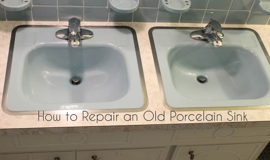 Gorgeous Shiny Things How To Repair A Porcelain Sink - Can You Repair A Chipped Bathroom Sink