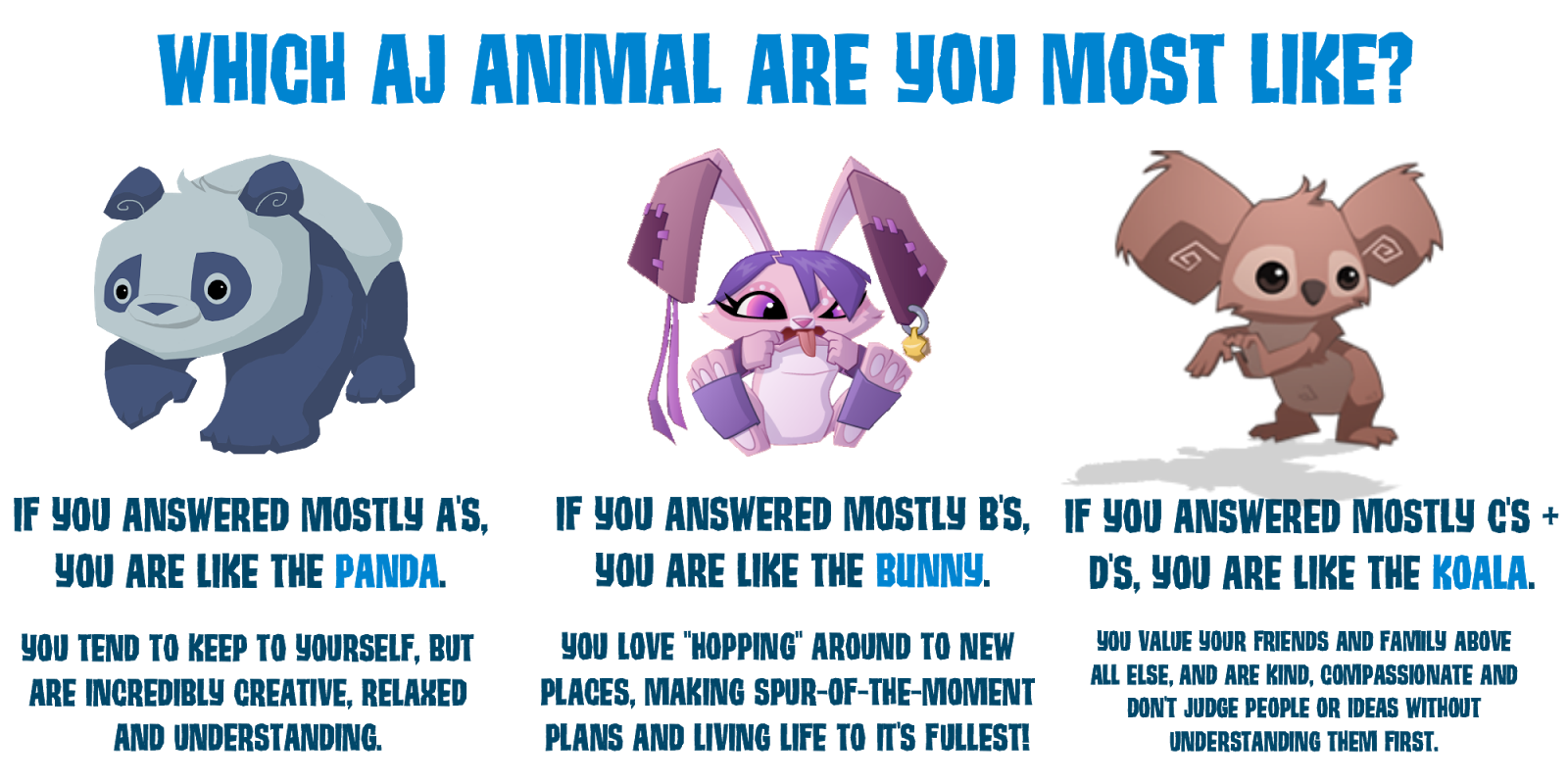 Animal Jam Graphic Central! Animal Jam Quiz Which AJ Animal Are You