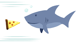 shark animated pizza gifs sharks nom clipart eating giphy clip feeding provisioning johann animations nice sea baiting bad 3d loves