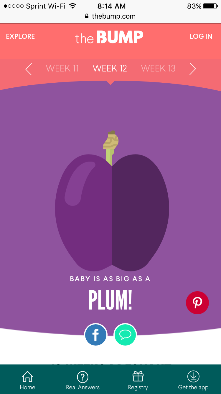 Raising our pod full of peas 3 Month Plum Bump