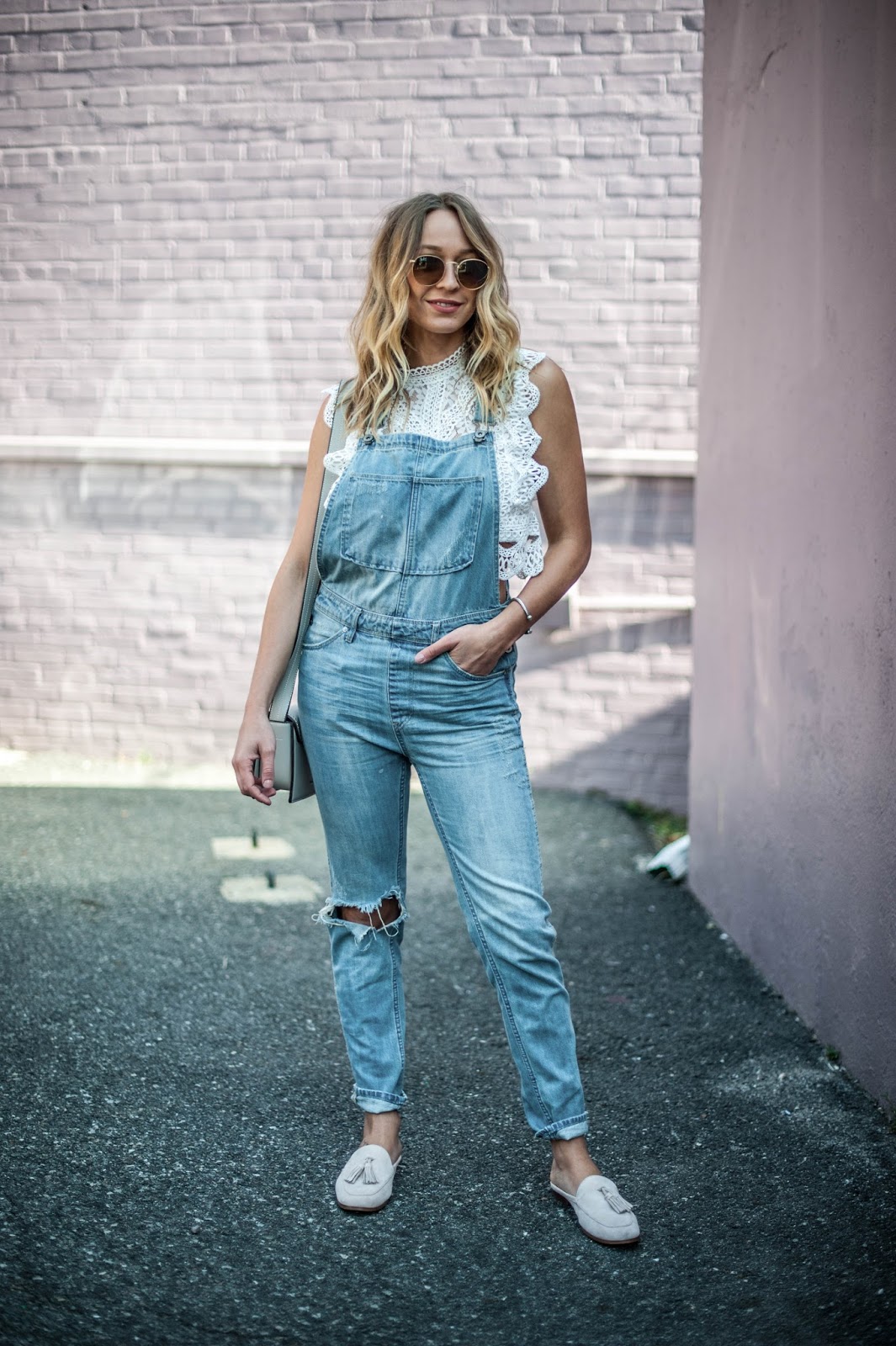 Her Name Is Sylvia How to make overalls look feminine