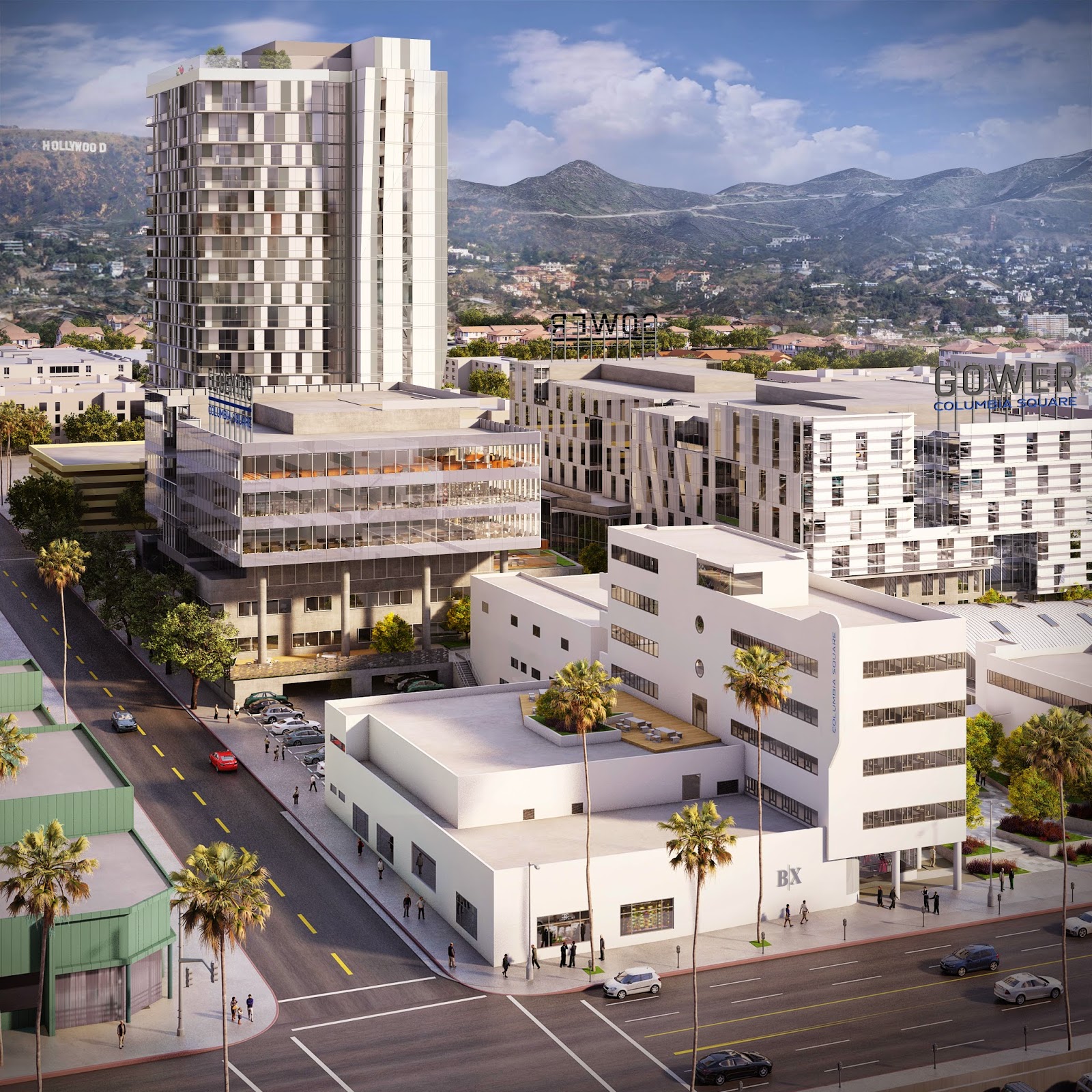 Building Los Angeles Columbia Square Now Going Vertical