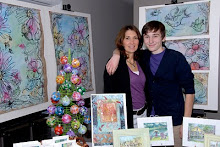 The artist and her son