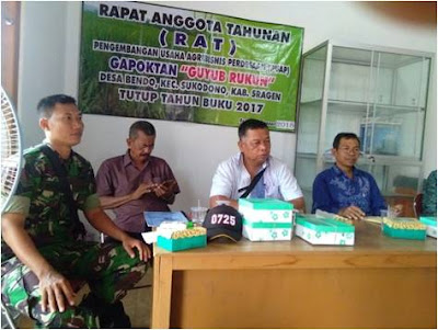 BABINSA DESA BENDO TURUT HADIR RAT GAPOKTAN GUYUB RUKUN