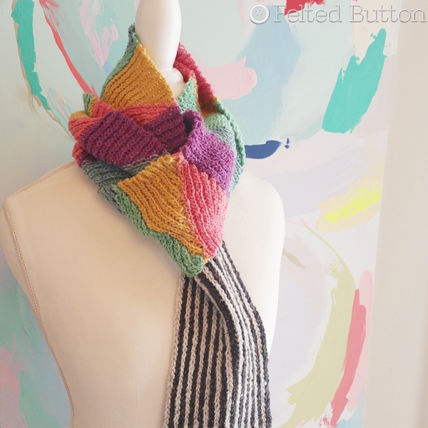 Long and Short Scarf free crochet pattern using Scheepjes Secret Garden yarn