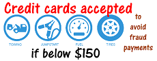Credit cards accepted if below $150