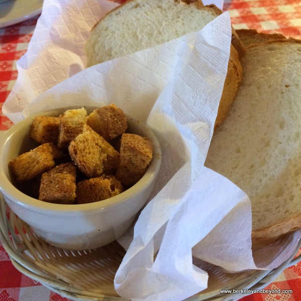 lunch bread basket at Samoa Cookhouse in Eureka, California lunch bread basket at Samoa Cookhouse in Eureka, California