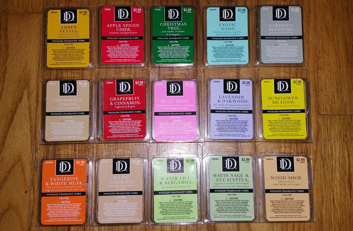 Scented Wax Melt Reviews DD (Hobby Lobby) Wax Melts Reviews