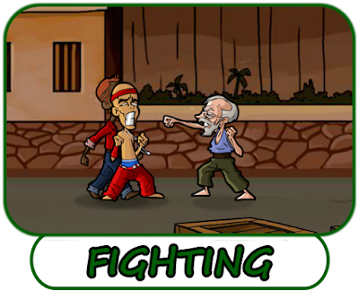 A banner for our collection of free online fighters - games for Android tablets and smartphones, for iPads and iPhones, for Windows and Mac computers