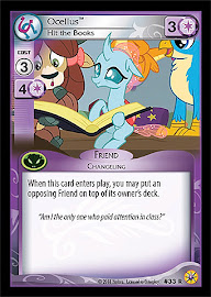My Little Pony Ocellus, Hit the Books Friends Forever CCG Card