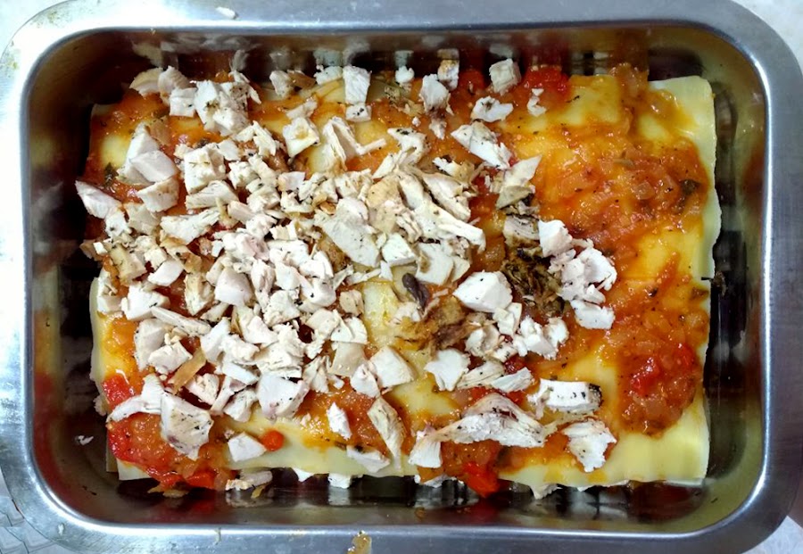 lasaña de pollo 