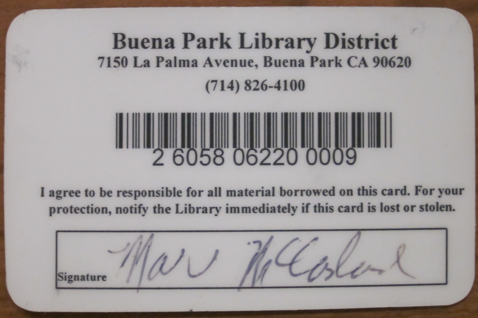 Buena Park Library Blog Evolution of BPLD's Library Cards (Part 1)