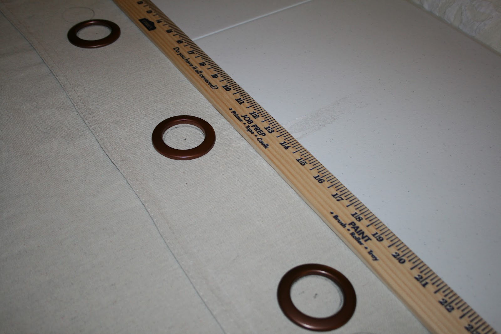 Power Tools and High Heels Drop Cloth Curtains with Grommets