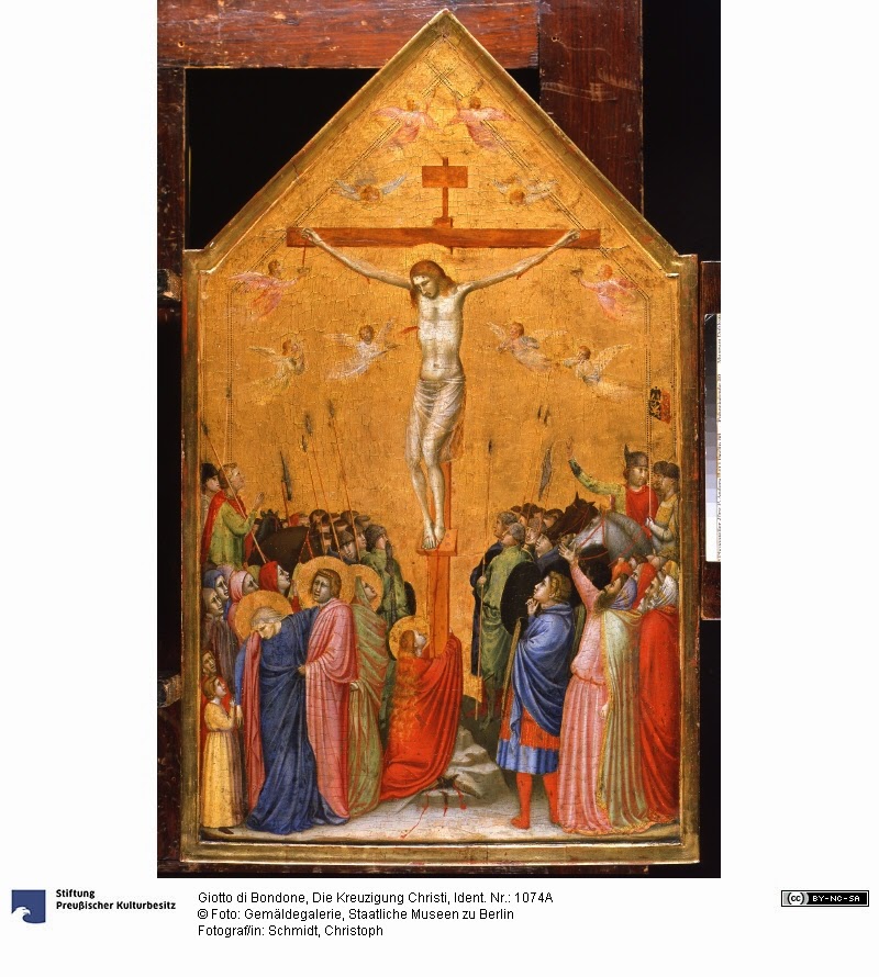 Sztuka Średniowieczna Obraz "Ukrzyżowanie Chrystusa" Giotta di Bondone