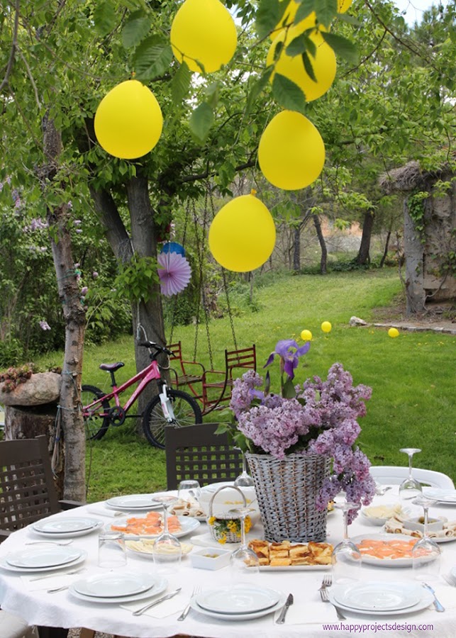 cumpleaños en el jardín