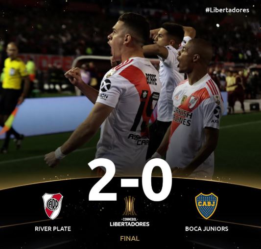 River Plate derrotó en el Monumental 2 por 0 a Boca en la ida de las